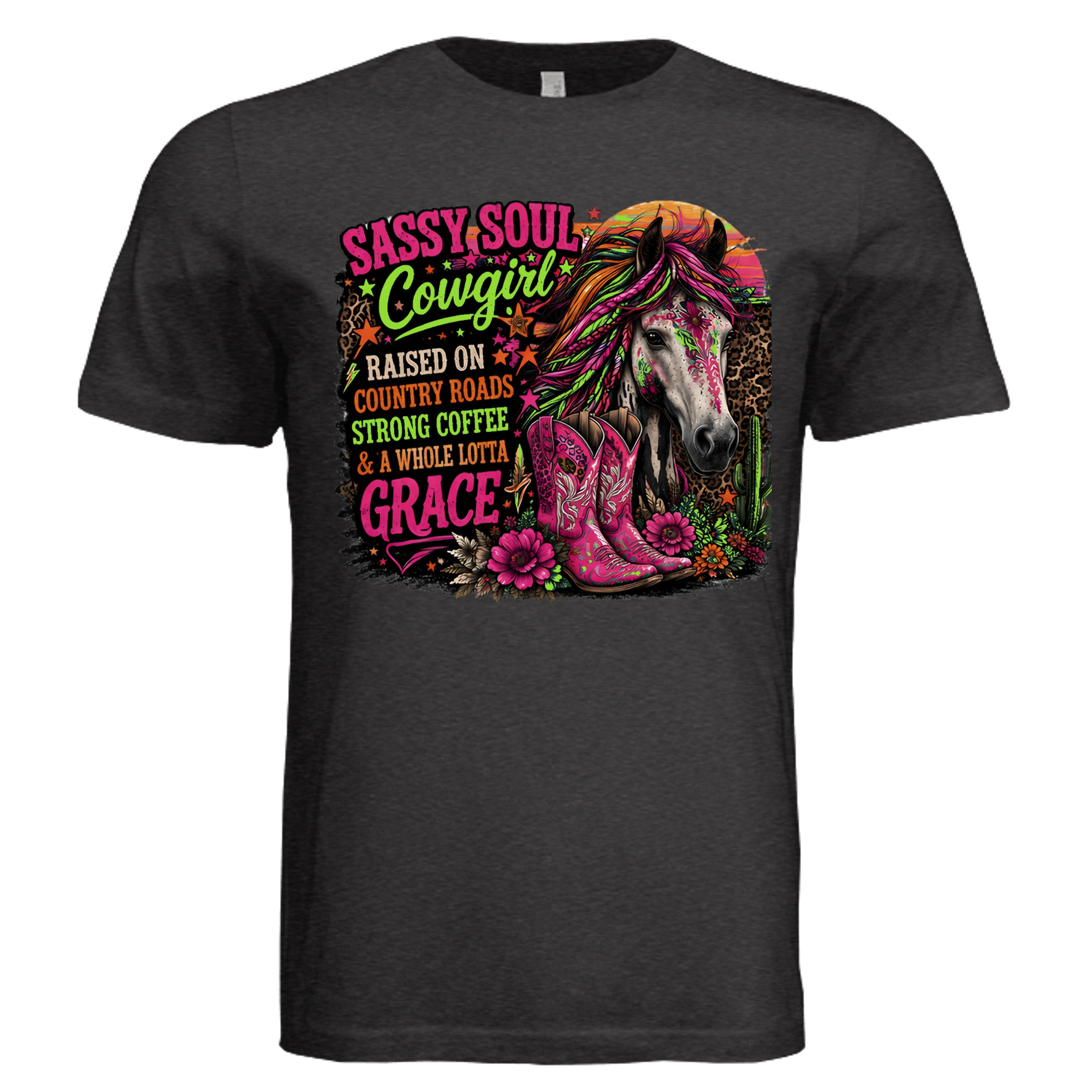 BLK HTHR TRIBLND - 3413C - FRONT