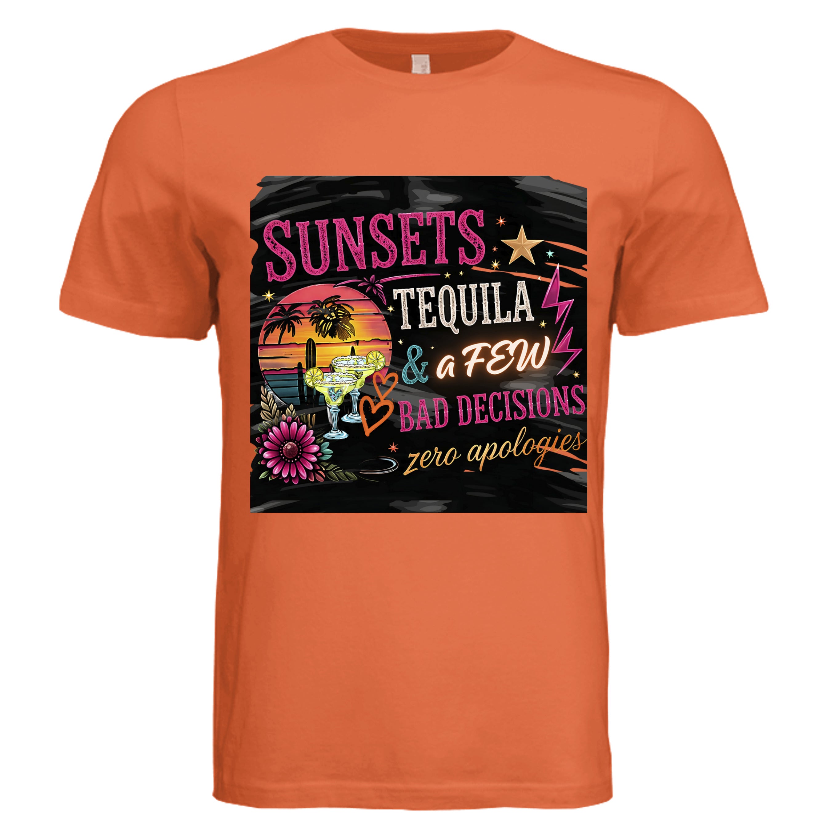 Solid Orange Triblend - 3413C - FRONT